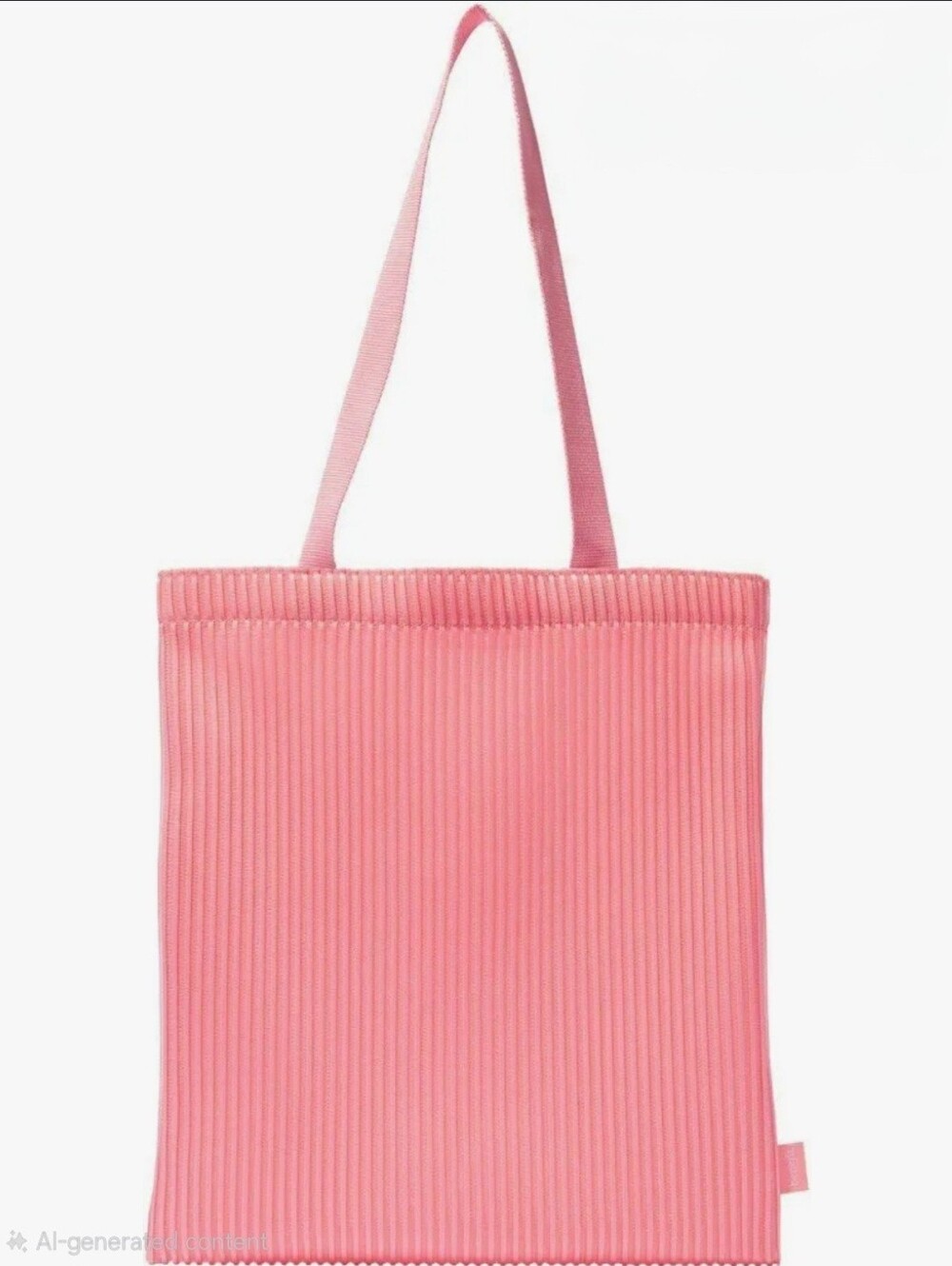 NIP! Benefit, Pink Ribbed Tote Bag